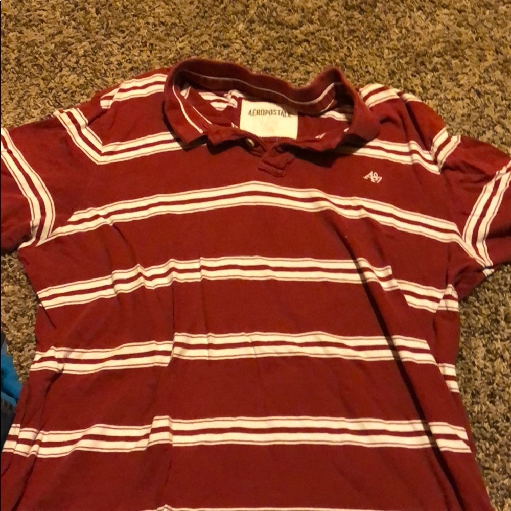 Red Striped Polo
